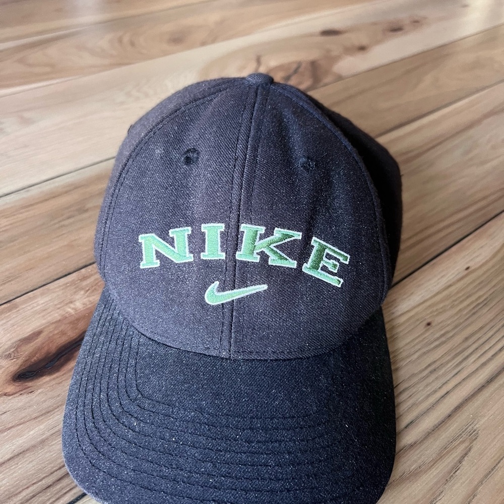 Nike Black Hat with Red Swoosh